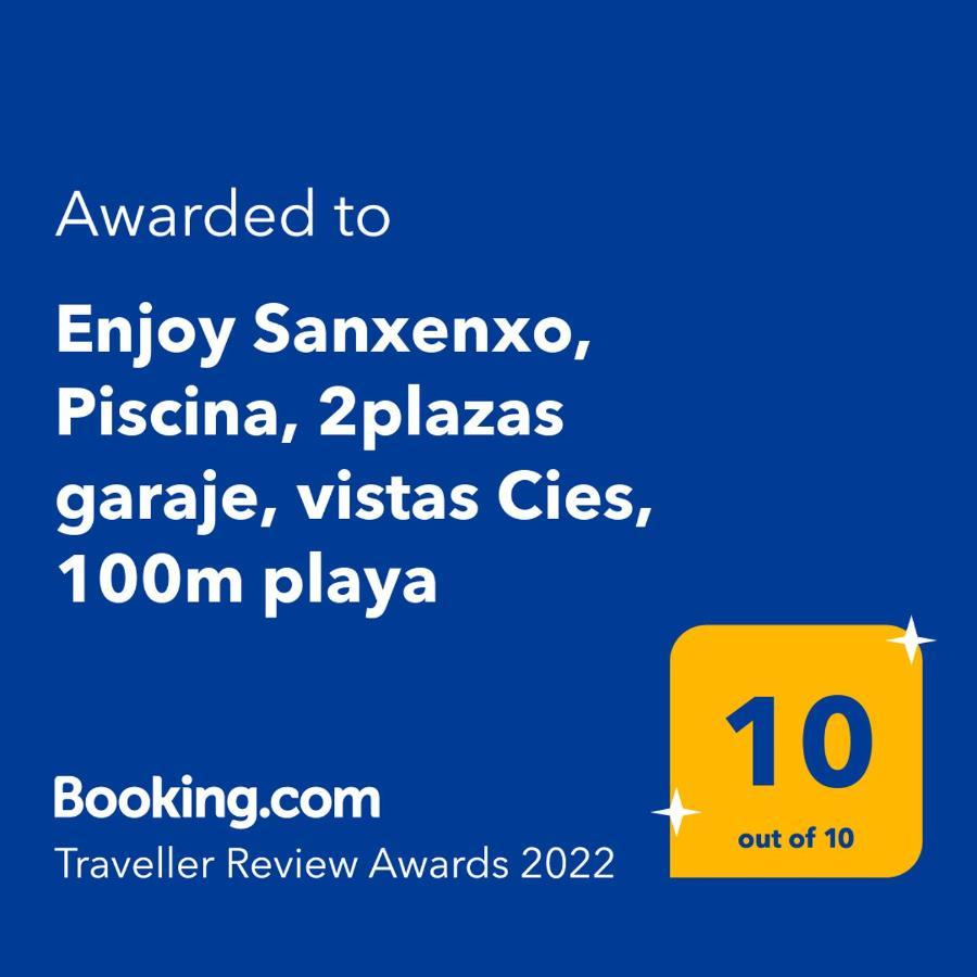 Апартаменти Enjoy Sanxenxo,200M Playa, Balcon Vistas Cies, Piscina & Terraza Azotea,2 Plazas Garaje, 2 Banos, Muy Luminoso, Muy Tranquilo,Muy Equipado, Centrico Екстер'єр фото